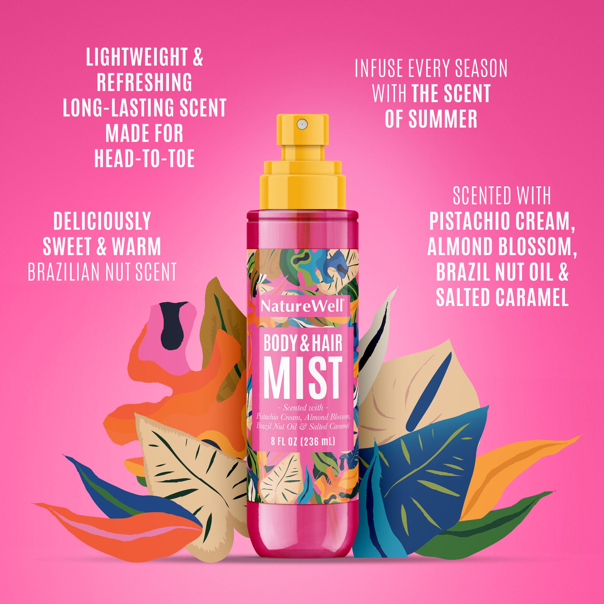 Cheeky Lightweight and Refreshing Body & Hair Mist, 8 Fl Oz (Pack of 2)
