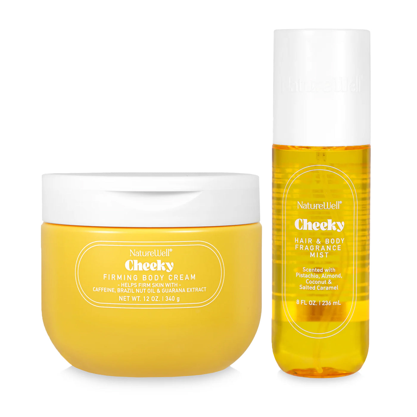 Naturewell cheeky body cream & fragrance mist | skin firming