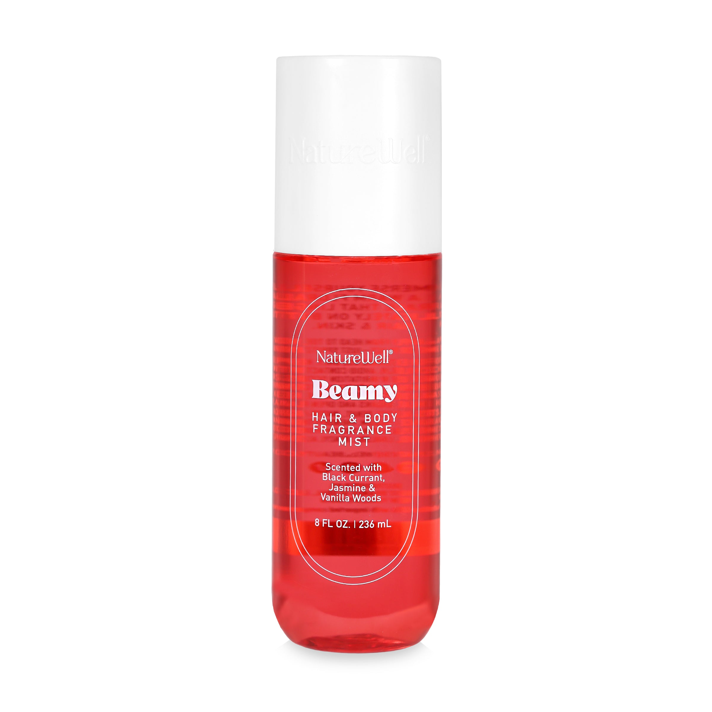 Bottle of NatureWell Beamy Hair & Body Fragrance Mist
