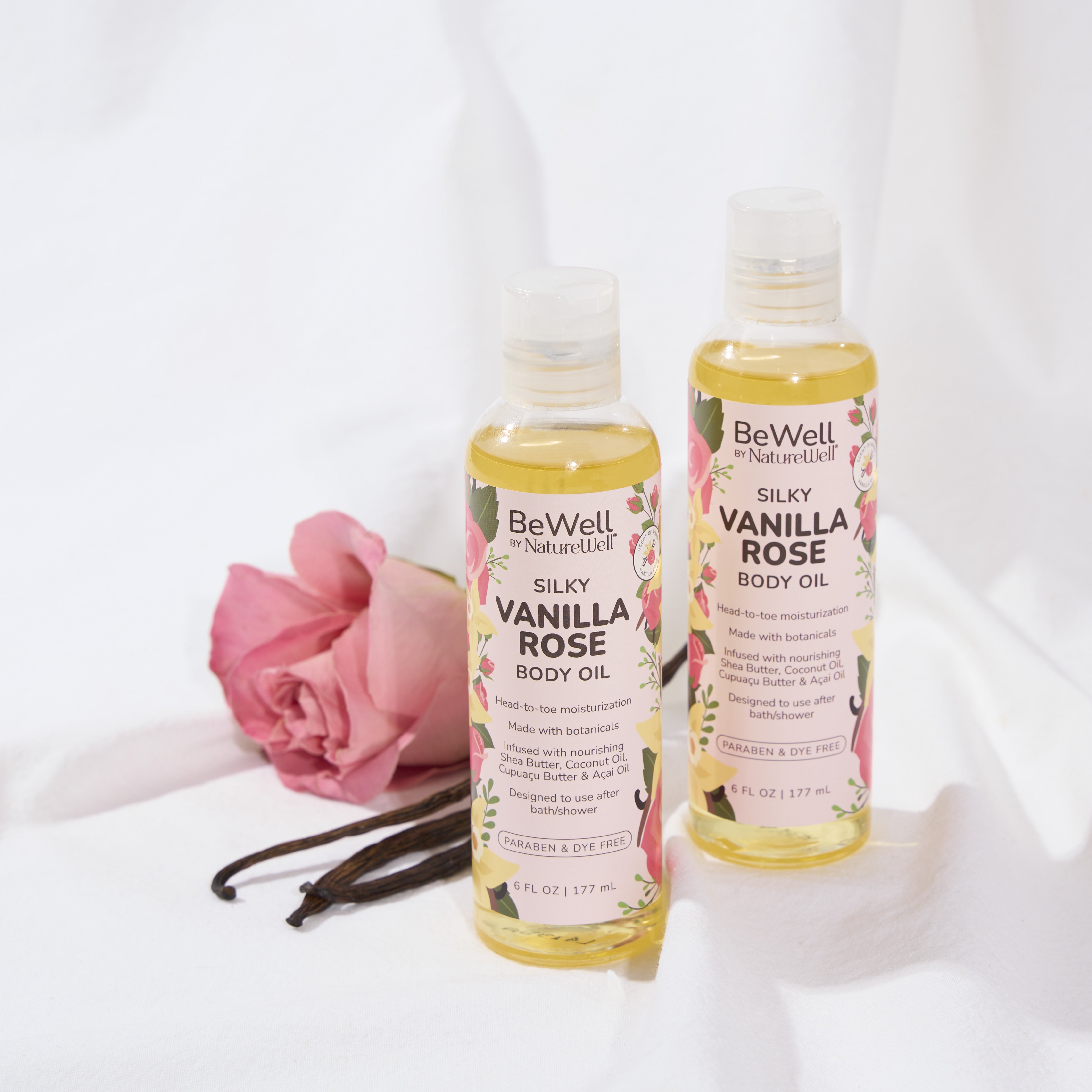 Vanilla Rose Moisturizing Body Oil 2-Pack