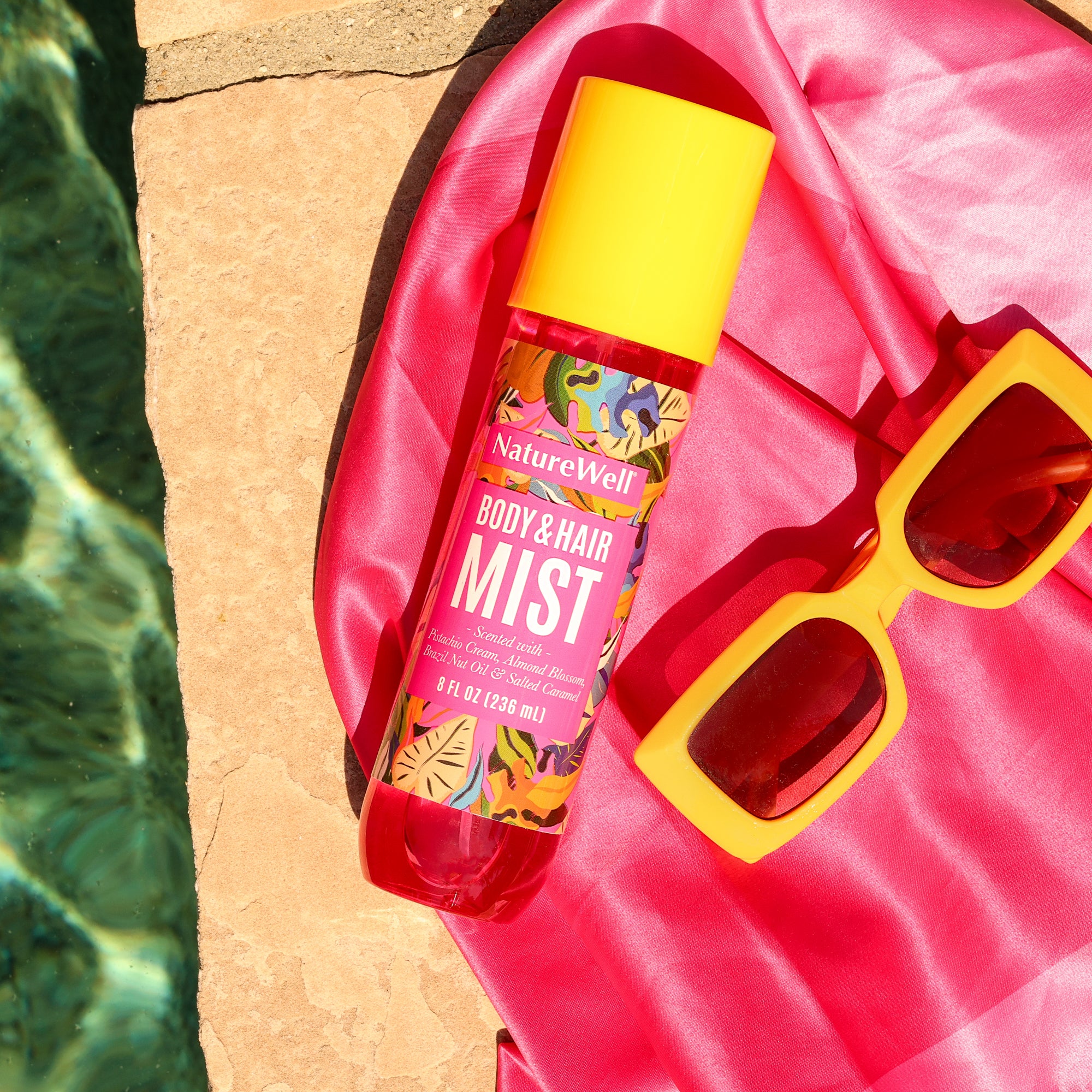 bottle of NatureWell Cheeky Lightweight and Refreshing Body & Hair Mist