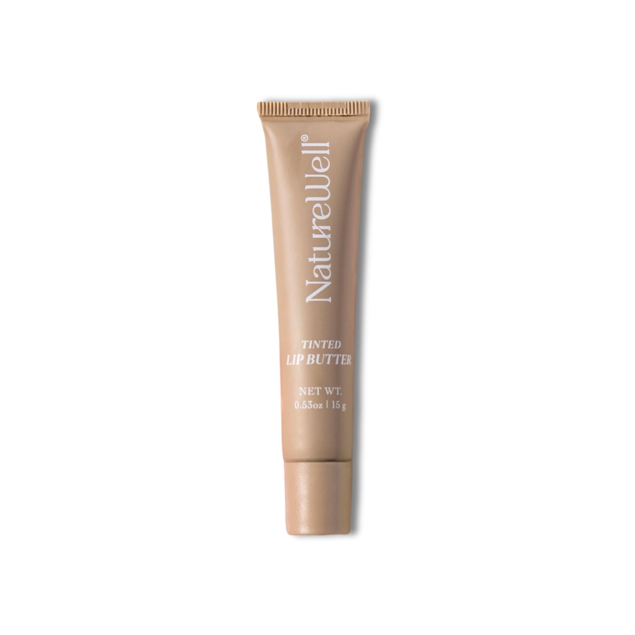 Tube of NatureWell Tinted Lip Butter in Vanilla Glaze