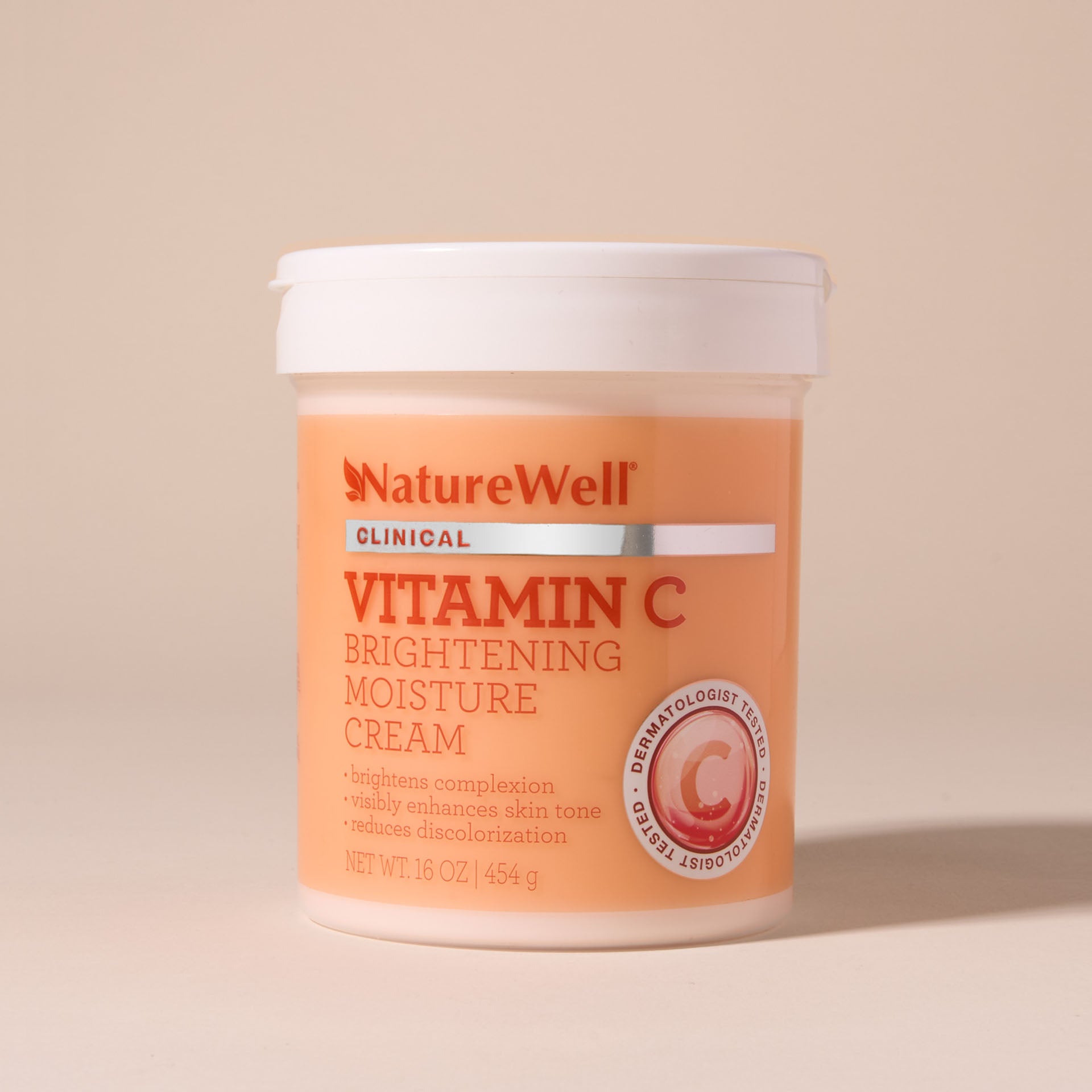 NatureWell Clinical Vitamin C Moisture Cream, 16 oz - Brightening