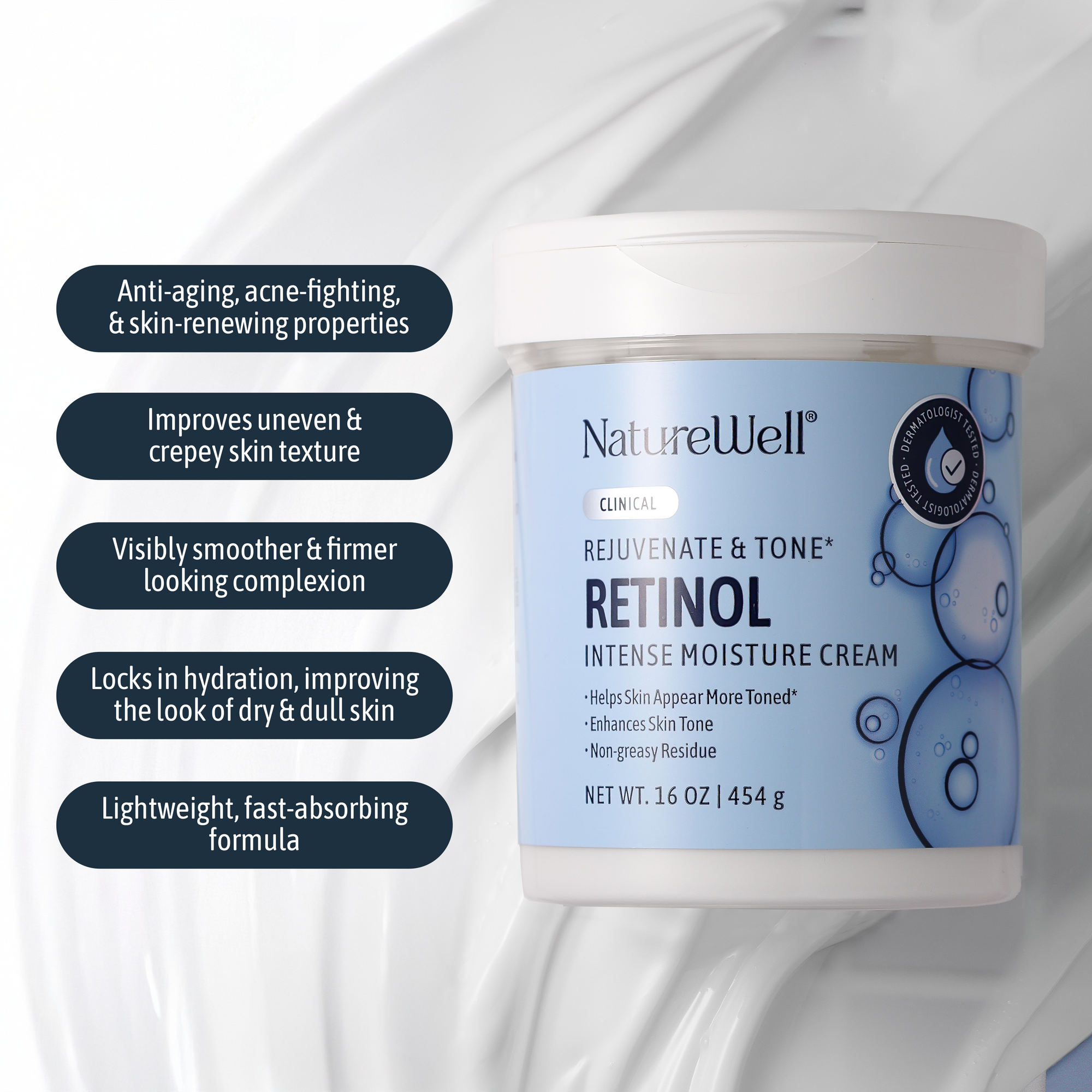 Clinical Retinol Advanced Firming Moisture Cream, 16 Oz