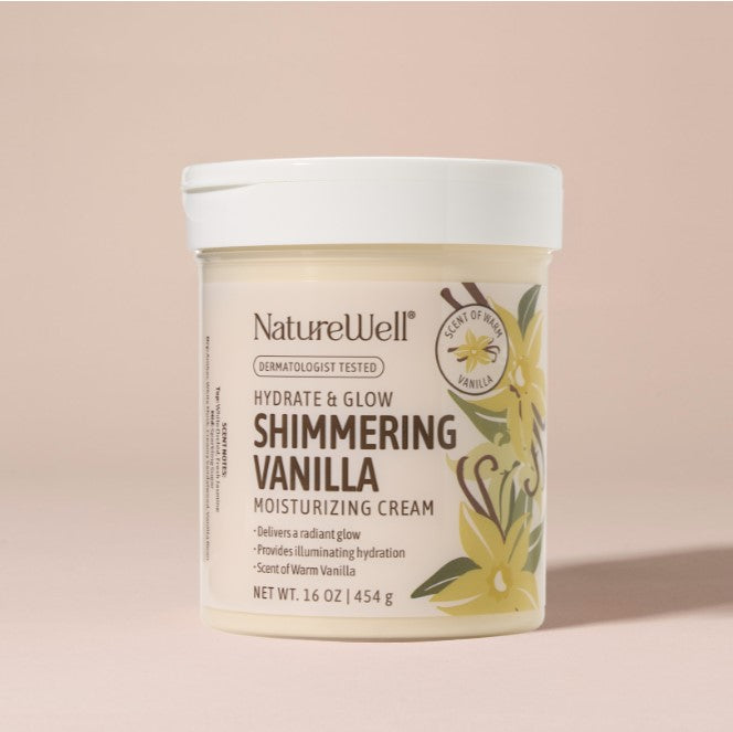 16 ounce jar of vanilla scented moisturizing cream