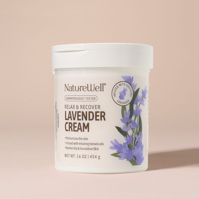jar of lavender scented moisturizing cream