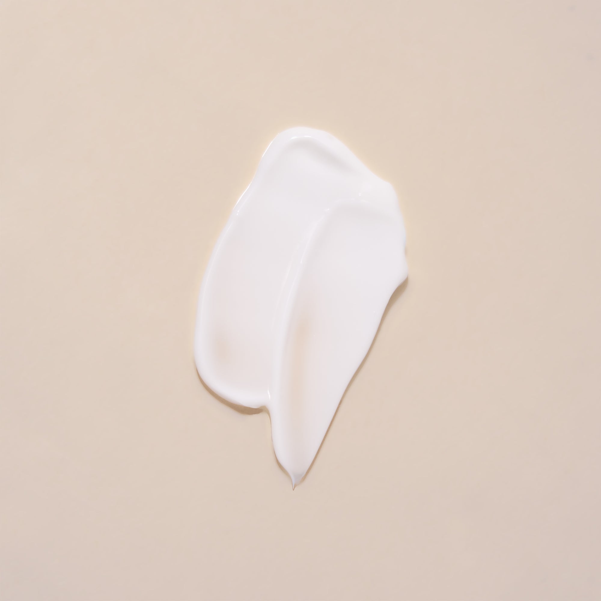 close-up of rich, white texture of moisturizing cream