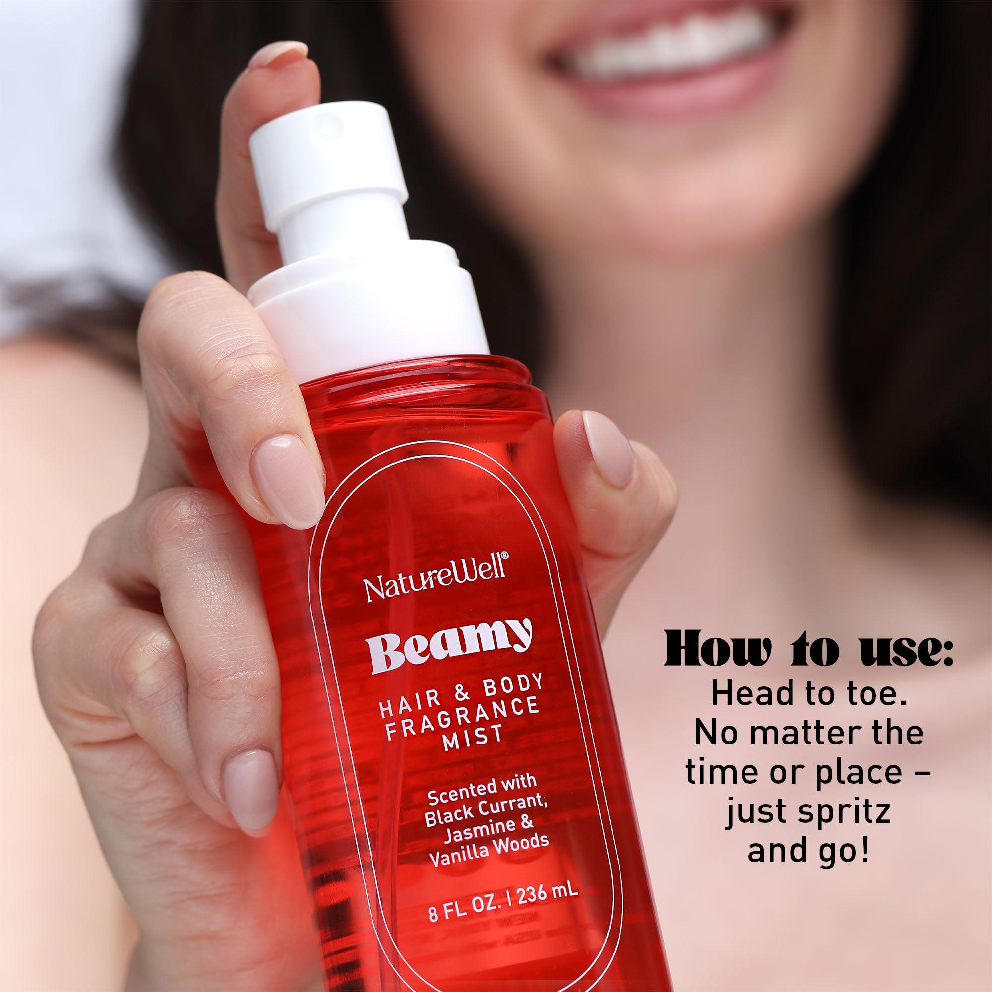 Naturewell beamy hair & body fragrance mist | long-lasting scent