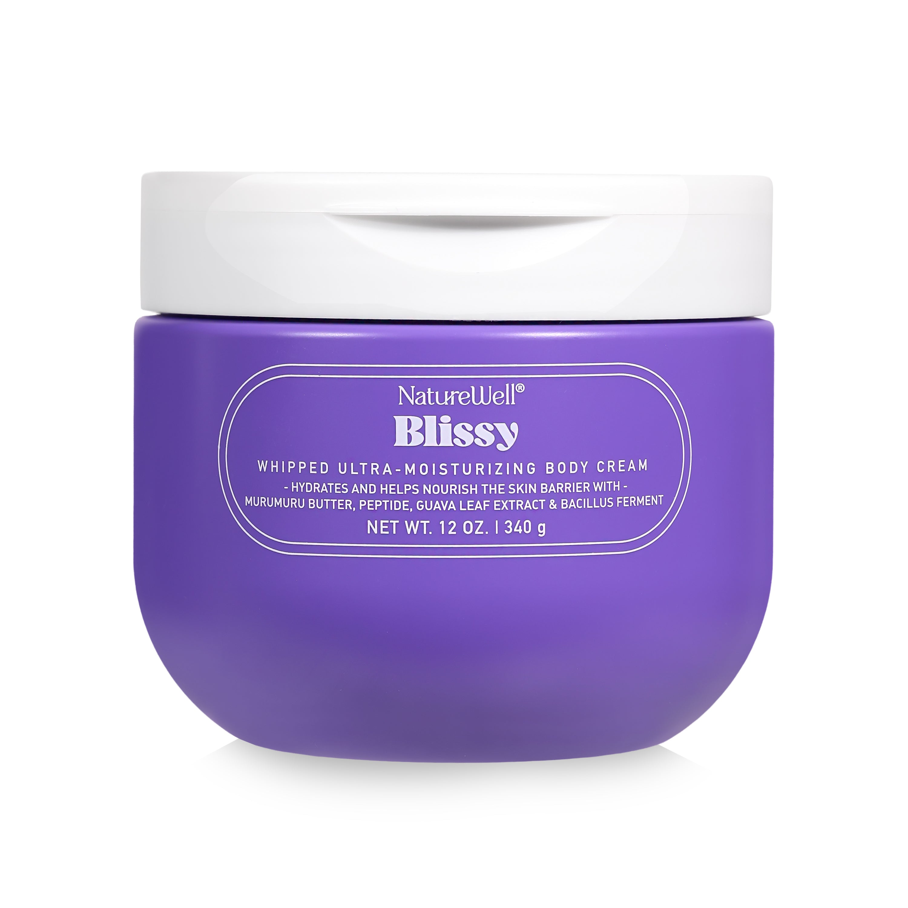 12 oz jar of NatureWell Blissy Moisturizing Body Cream