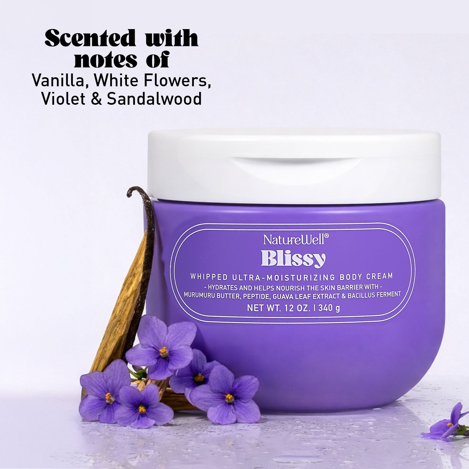 Naturewell blissy whipped ultra-moisturizing body cream | murumuru