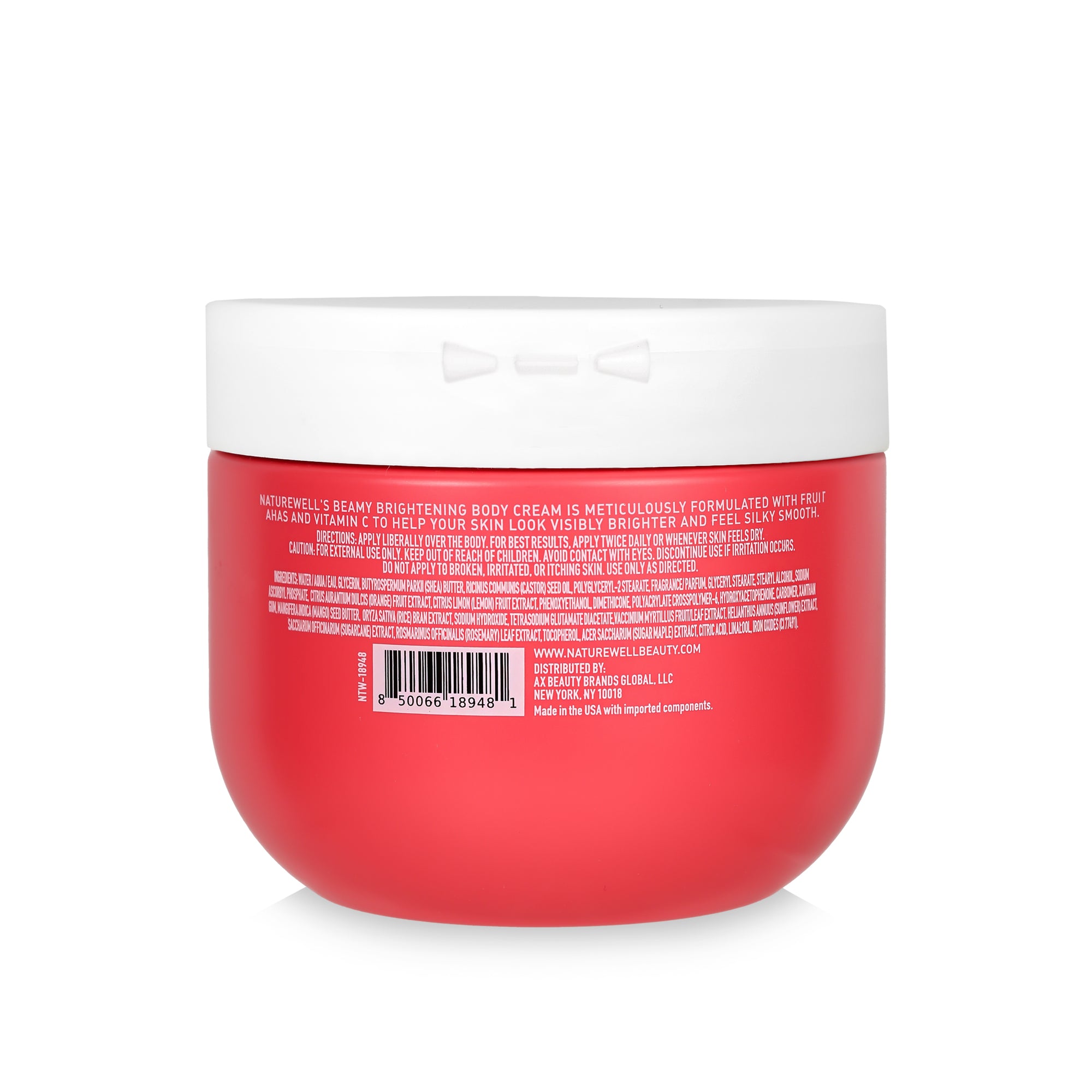 Jar of NatureWell Beamy Brightening Body Cream