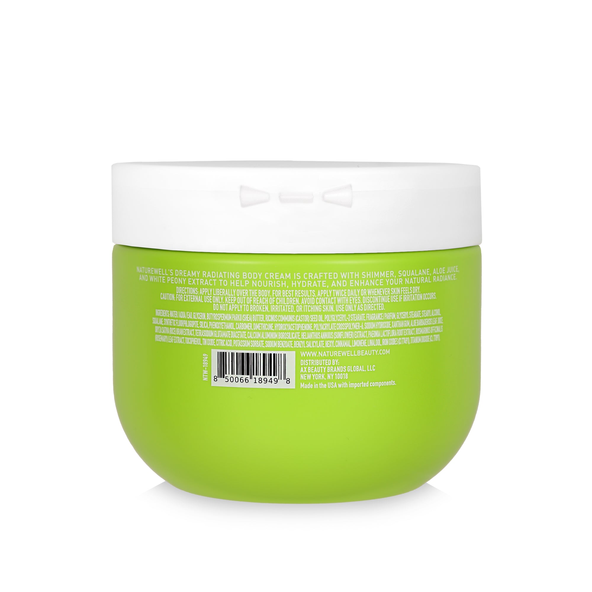 Jar of NatureWell Dreamy Radiating Body Cream