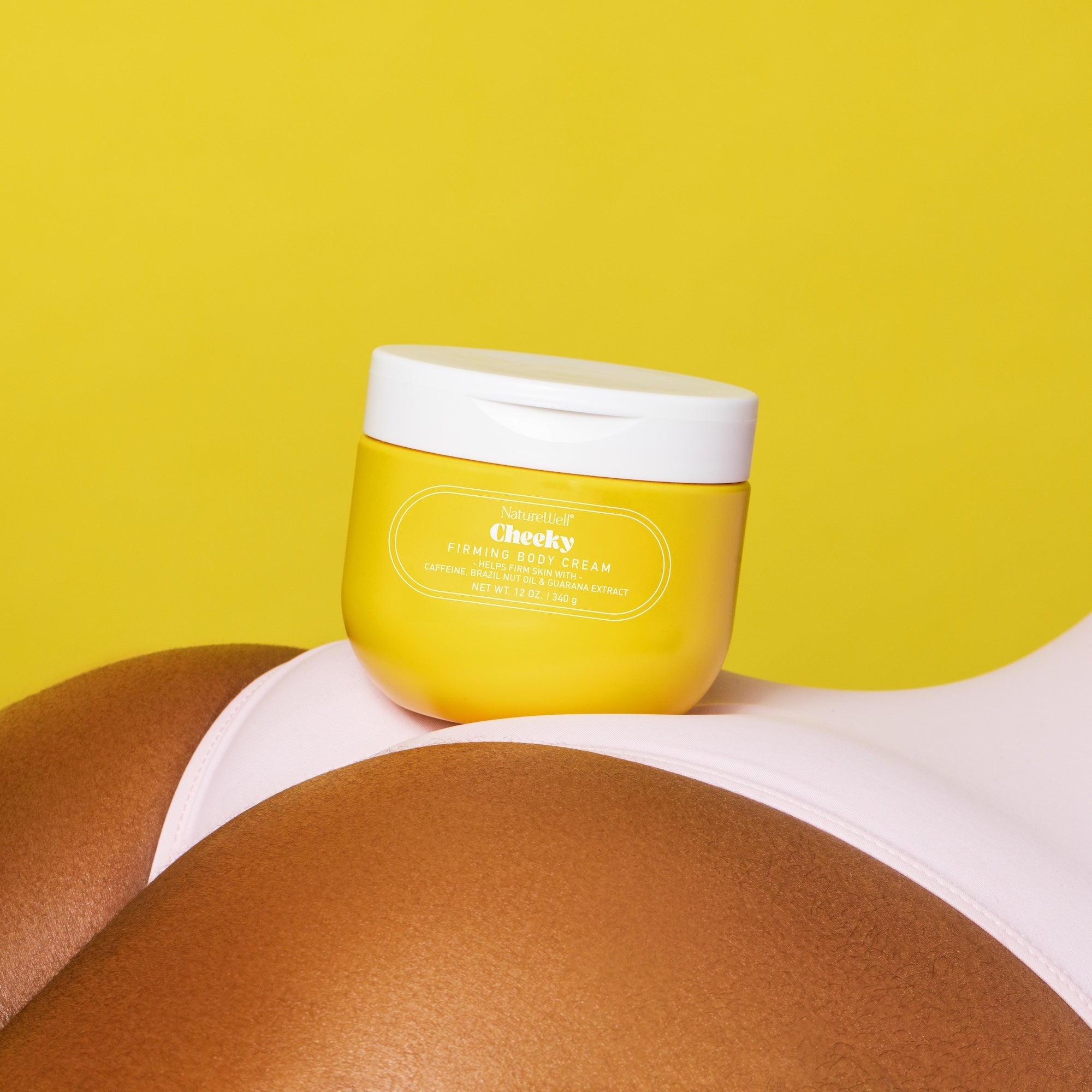 Naturewell cheeky firming body cream | caffeine, cupuacu butter
