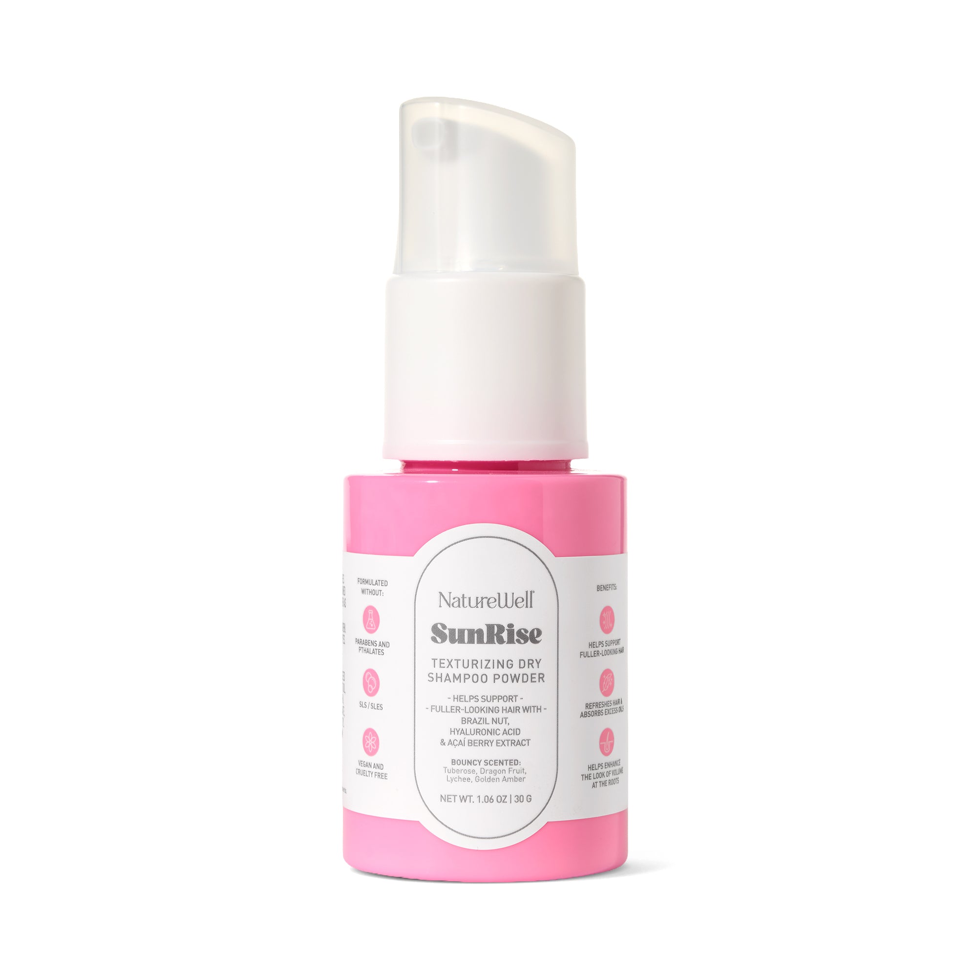 NatureWell SunRise Dry Shampoo on a white background