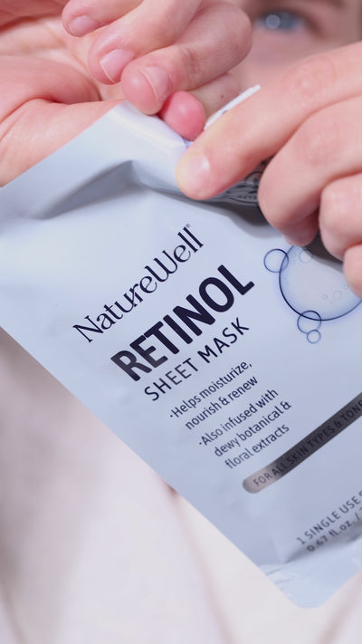 Naturewell sheet masks being opened and used